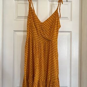 Yellow polka dot dress